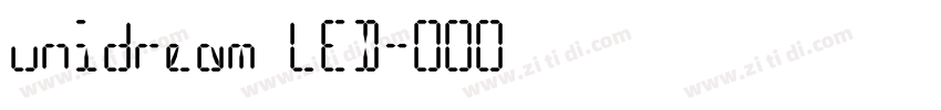 unidream LED字体转换